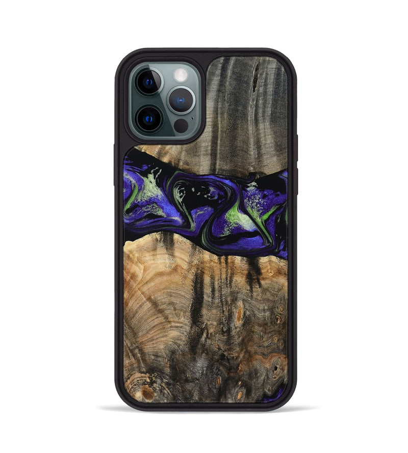 iPhone 12 Pro Wood Phone Case - Ansley (Purple, 819179)