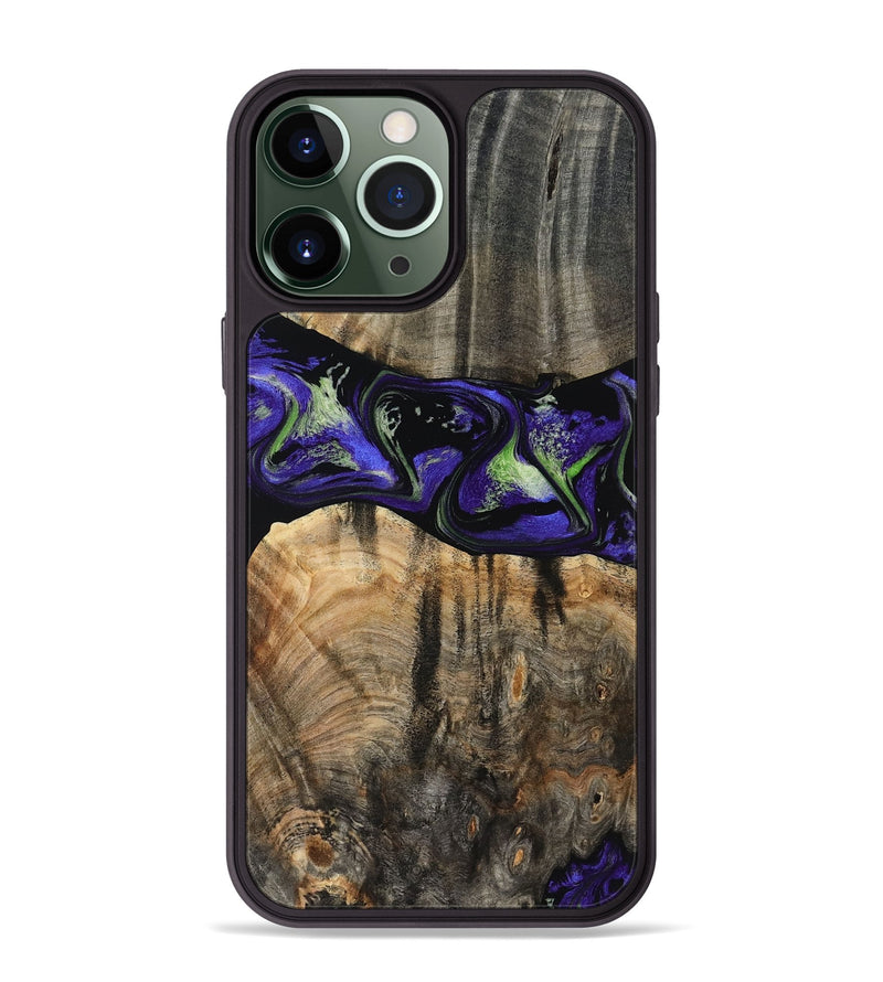 iPhone 13 Pro Max Wood Phone Case - Ansley (Purple, 819179)