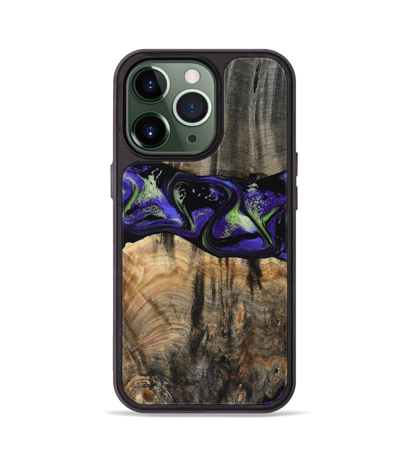 iPhone 13 Pro Wood Phone Case - Ansley (Purple, 819179)