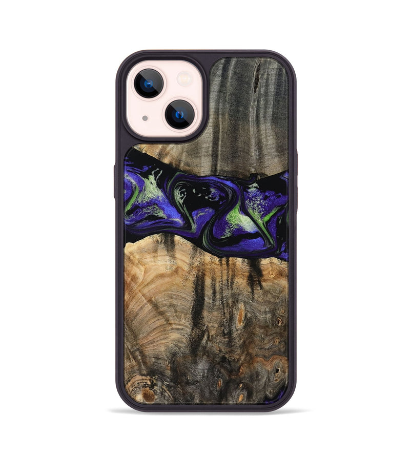 iPhone 14 Wood Phone Case - Ansley (Purple, 819179)