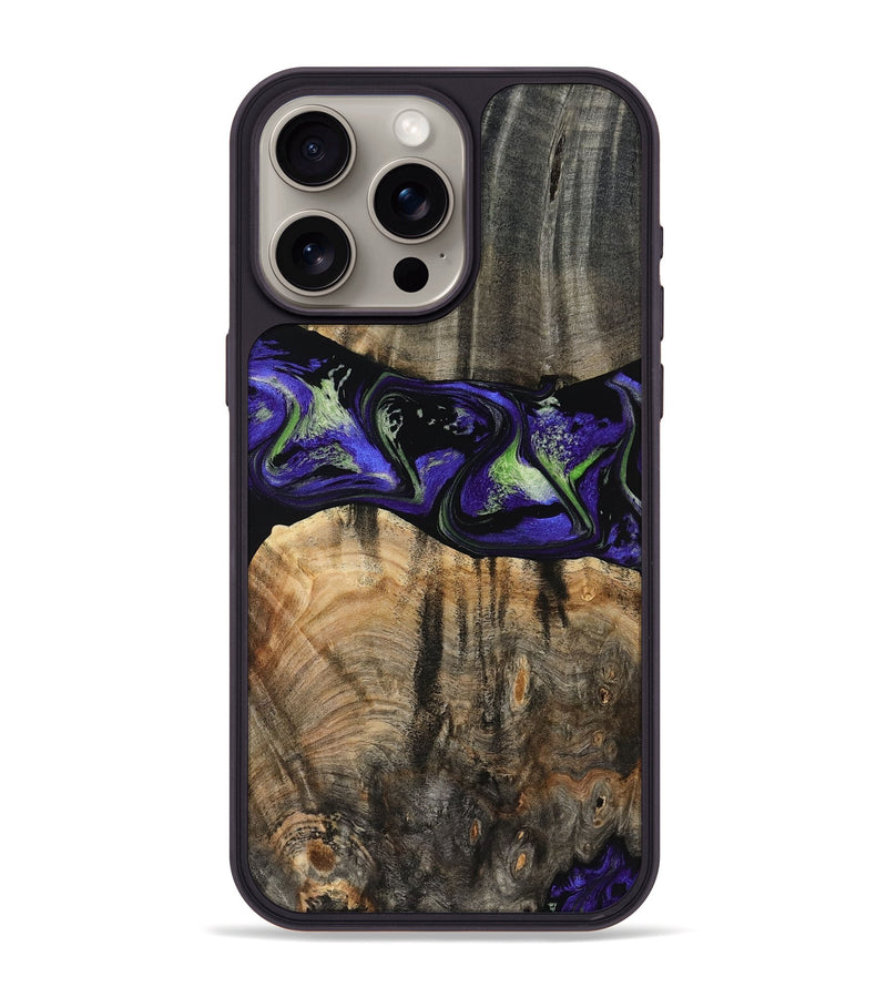 iPhone 15 Pro Max Wood Phone Case - Ansley (Purple, 819179)