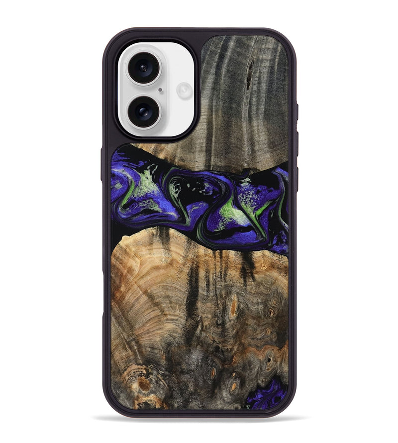iPhone 16 Plus Wood Phone Case - Ansley (Purple, 819179)