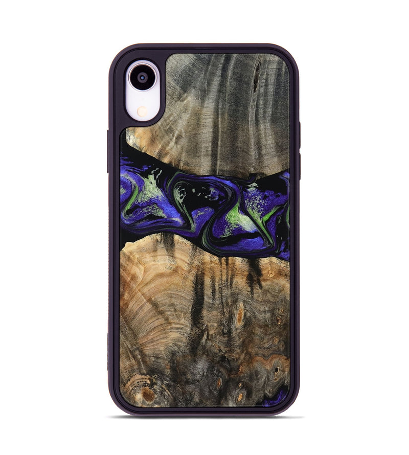 iPhone Xr Wood Phone Case - Ansley (Purple, 819179)