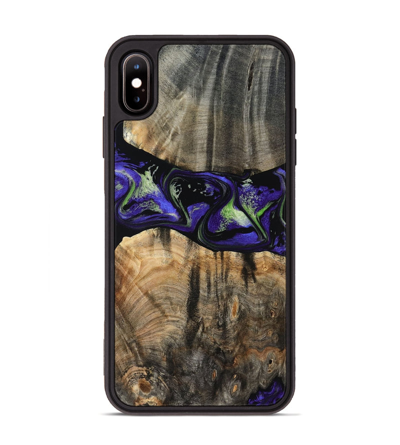 iPhone Xs Max Wood Phone Case - Ansley (Purple, 819179)