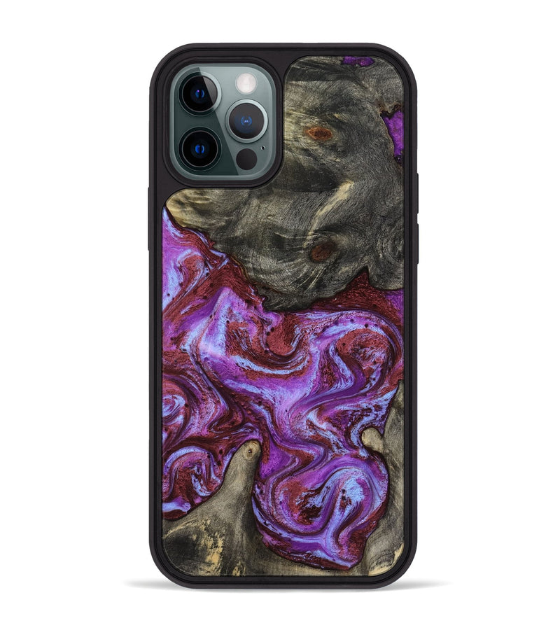 iPhone 12 Pro Max Wood Phone Case - Jameson (Purple, 819180)