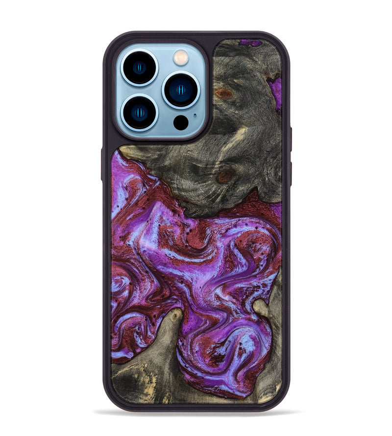 iPhone 14 Pro Max Wood Phone Case - Jameson (Purple, 819180)
