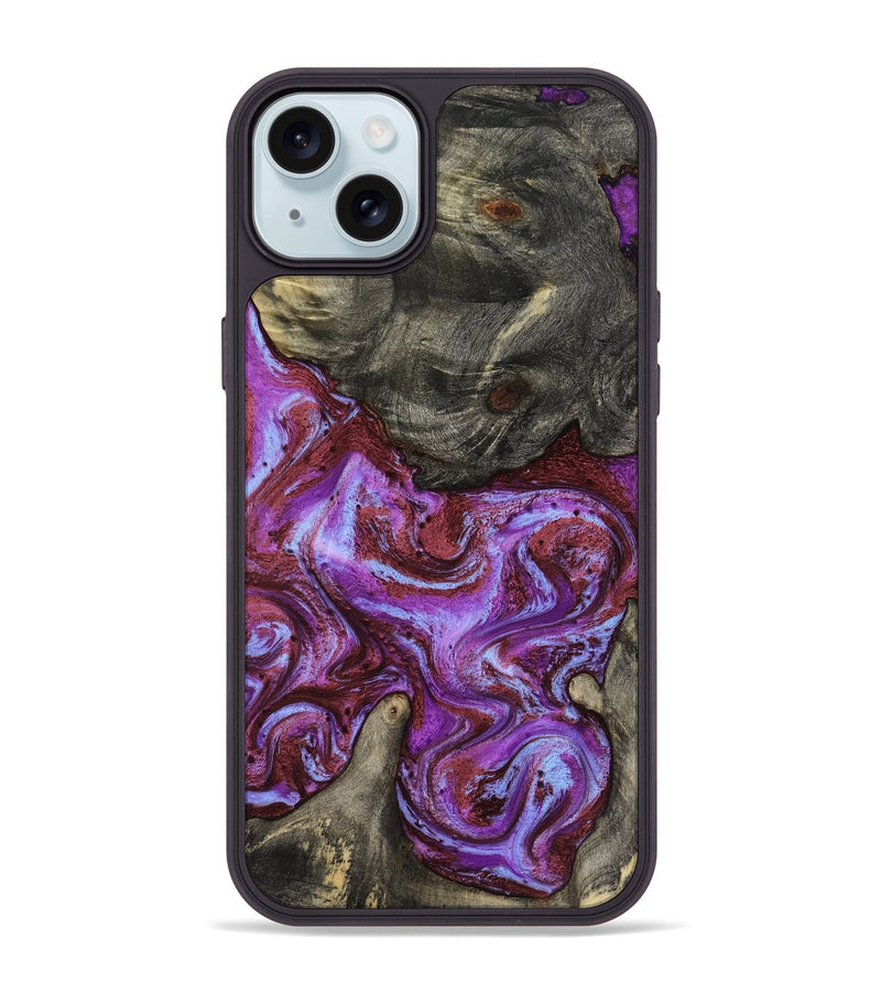 iPhone 15 Plus Wood Phone Case - Jameson (Purple, 819180)
