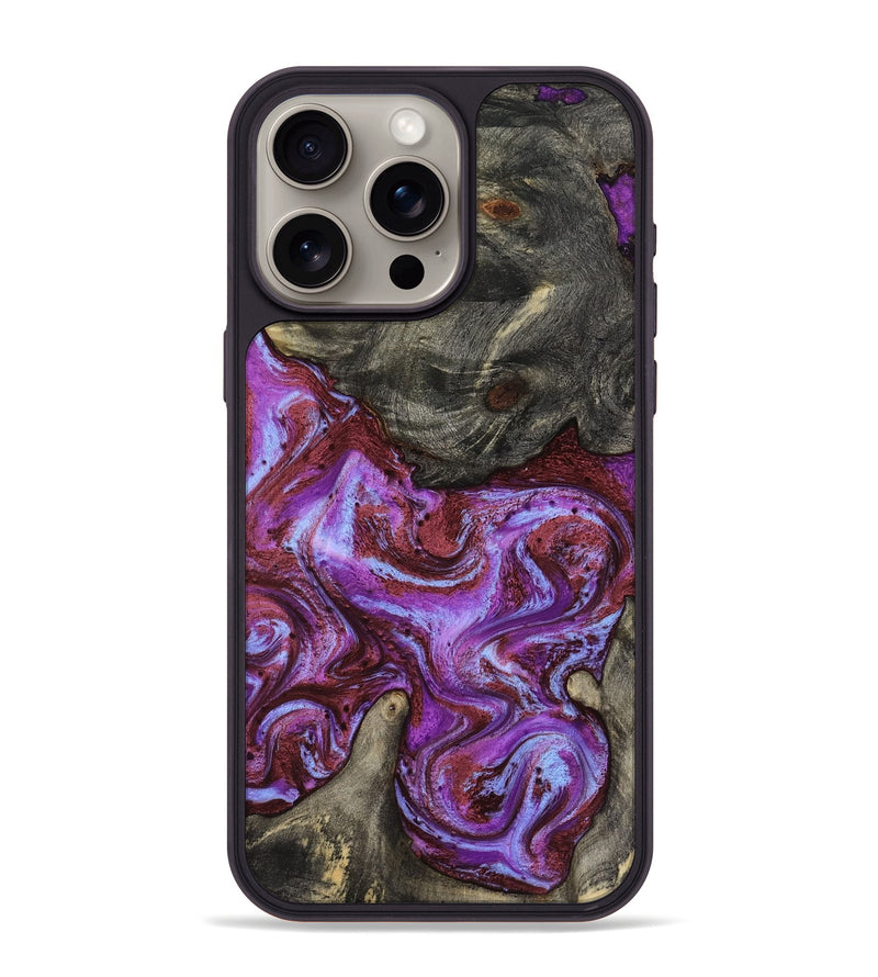 iPhone 15 Pro Max Wood Phone Case - Jameson (Purple, 819180)
