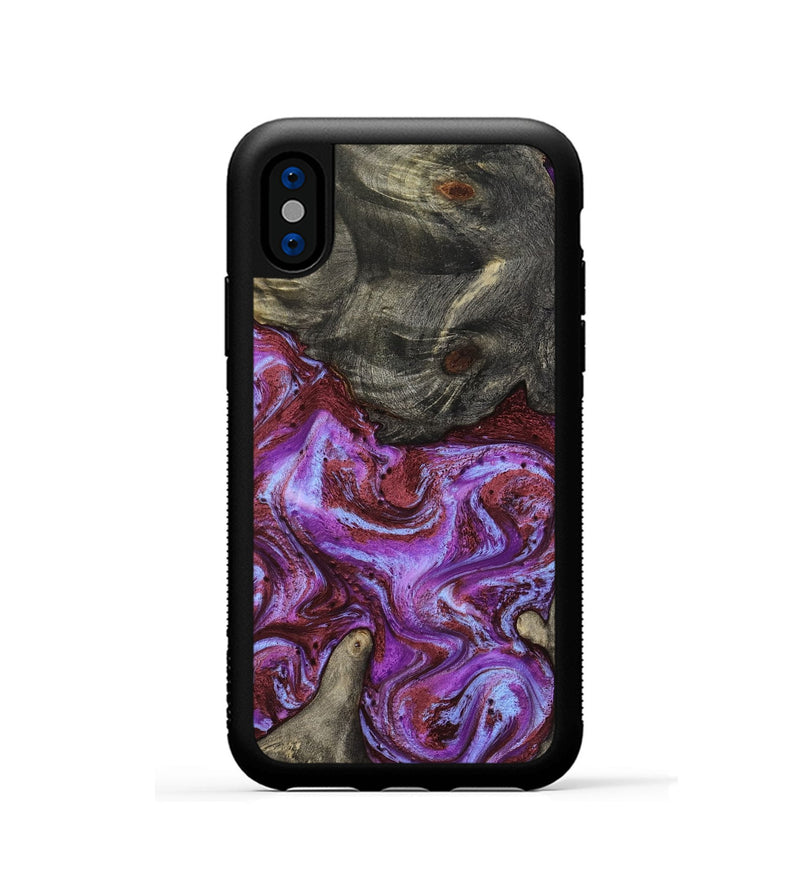 iPhone Xs Wood Phone Case - Jameson (Purple, 819180)