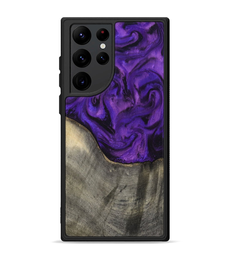 Galaxy S22 Ultra Wood Phone Case - Britany (Purple, 819181)