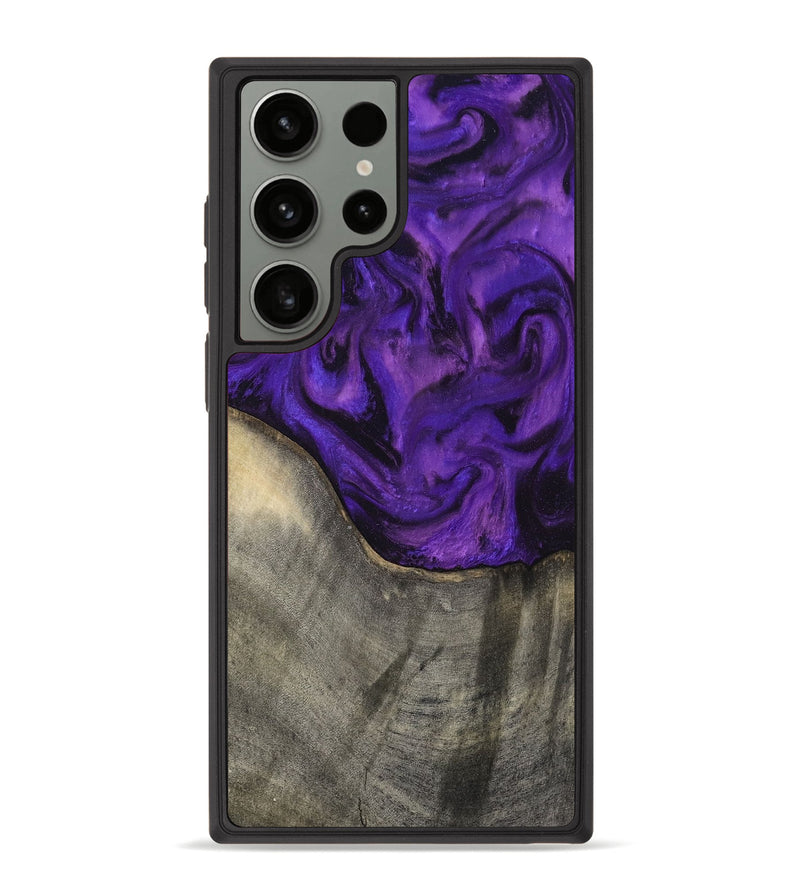 Galaxy S23 Ultra Wood Phone Case - Britany (Purple, 819181)
