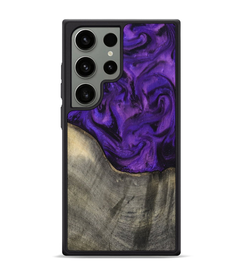 Galaxy S24 Ultra Wood Phone Case - Britany (Purple, 819181)
