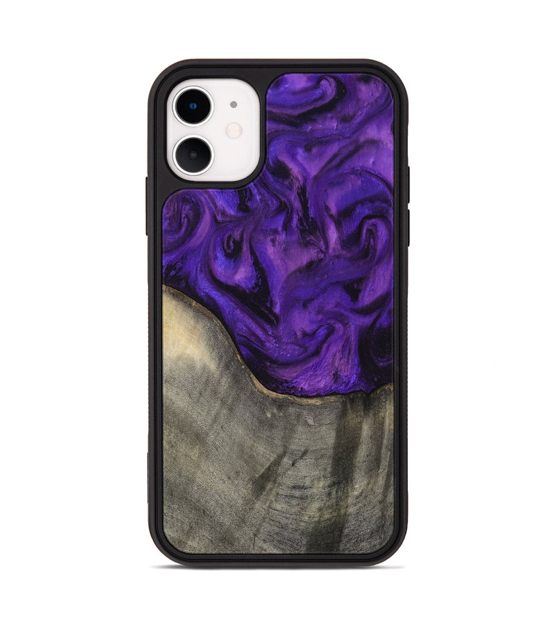 iPhone 11 Wood Phone Case - Britany (Purple, 819181)