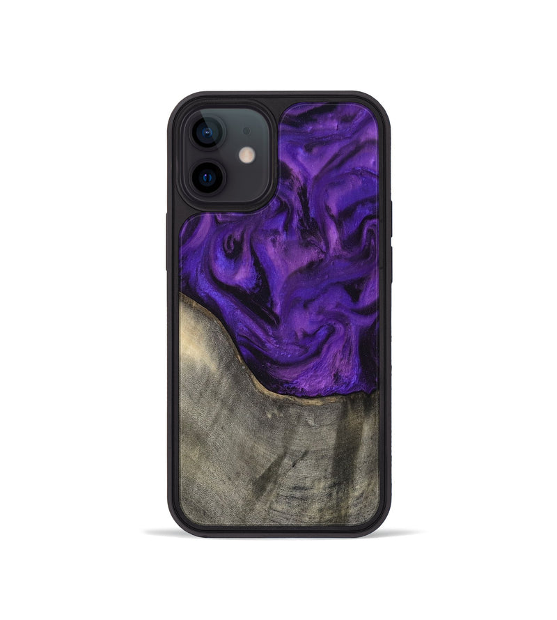 iPhone 12 mini Wood Phone Case - Britany (Purple, 819181)