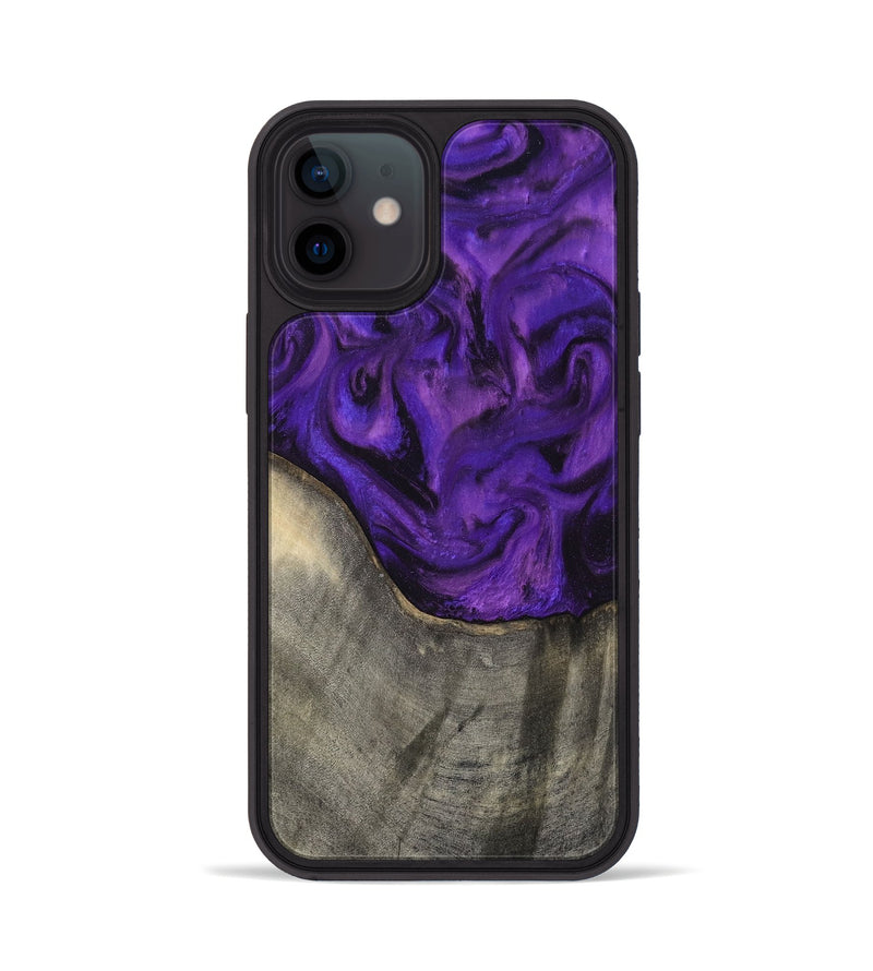 iPhone 12 Wood Phone Case - Britany (Purple, 819181)