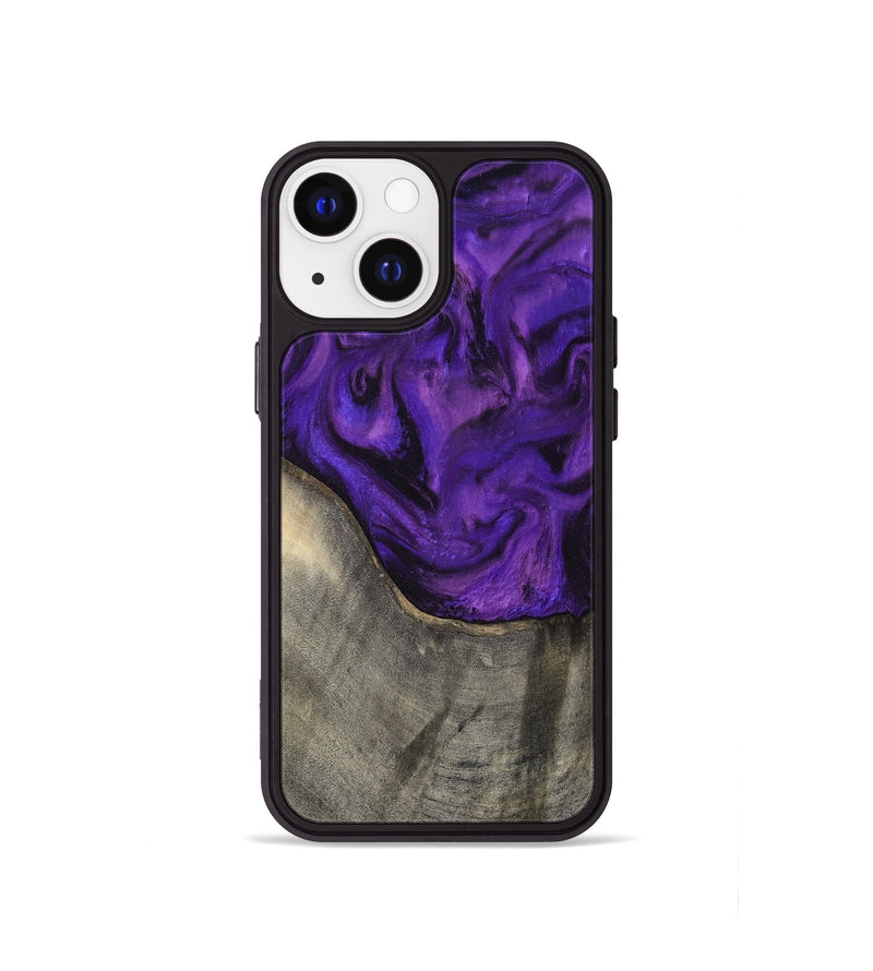 iPhone 13 mini Wood Phone Case - Britany (Purple, 819181)