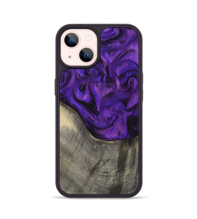 iPhone 14 Wood Phone Case - Britany (Purple, 819181)