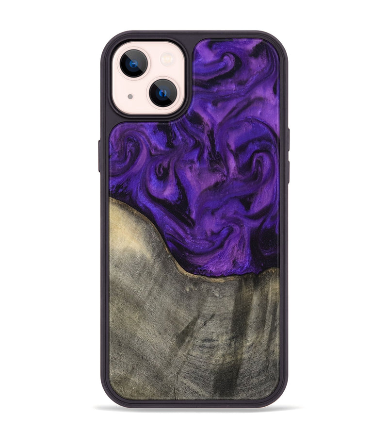 iPhone 14 Plus Wood Phone Case - Britany (Purple, 819181)