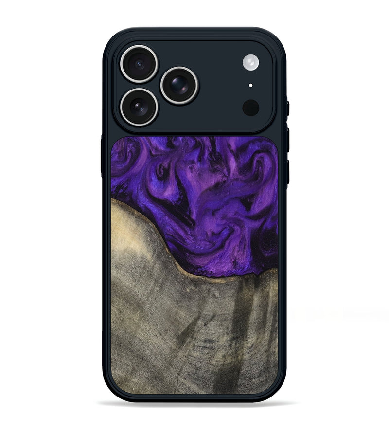 iPhone 17 Pro Max Wood Phone Case - Britany (Purple, 819181)