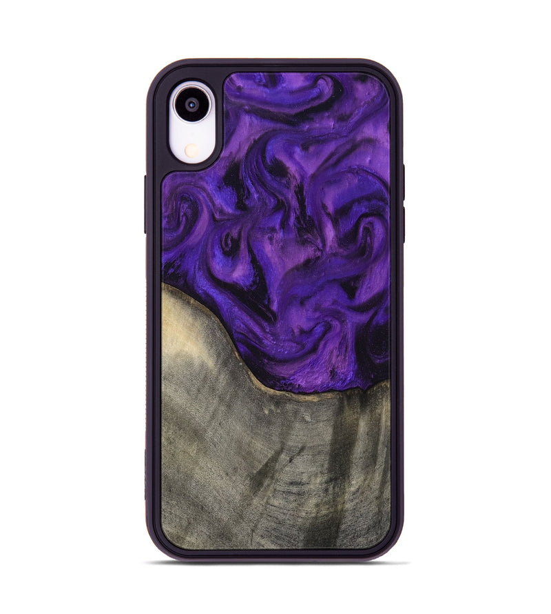 iPhone Xr Wood Phone Case - Britany (Purple, 819181)