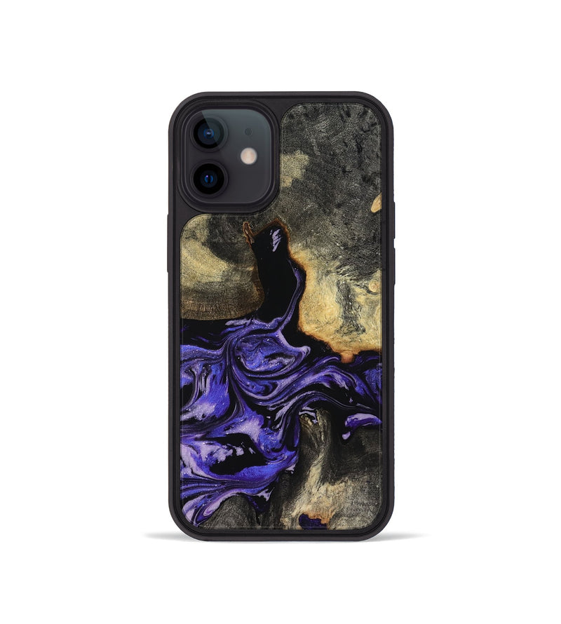 iPhone 12 mini Wood Phone Case - Santana (Purple, 819182)