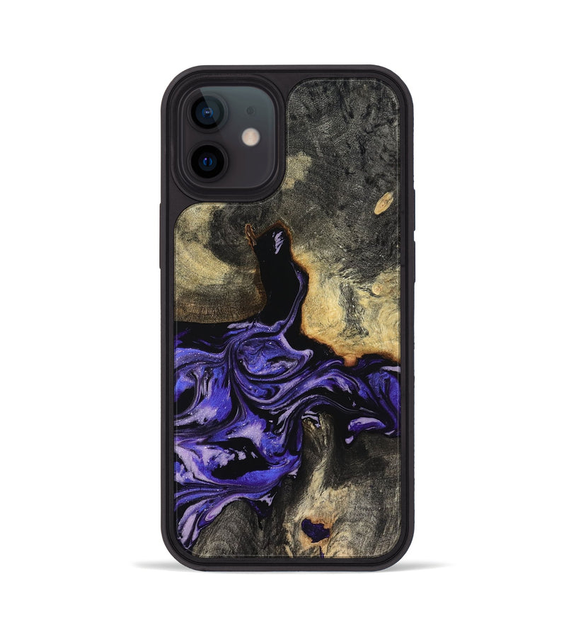 iPhone 12 Wood Phone Case - Santana (Purple, 819182)