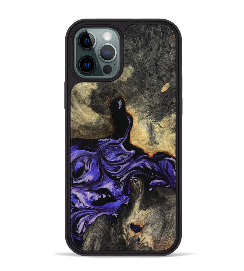 iPhone 12 Pro Max Wood Phone Case - Santana (Purple, 819182)