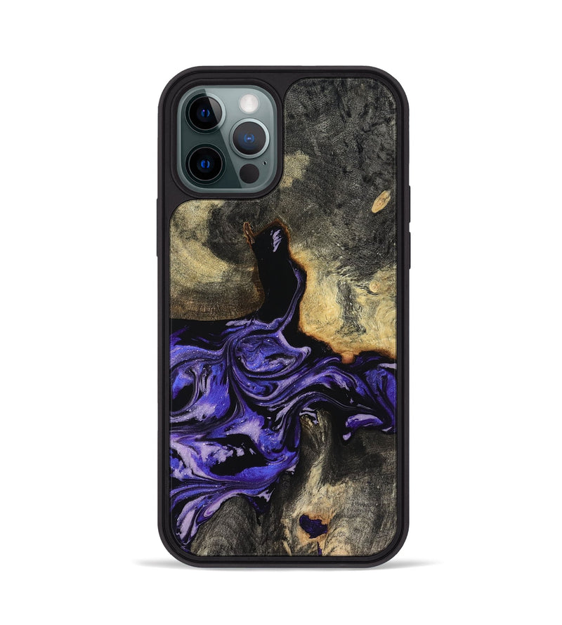 iPhone 12 Pro Wood Phone Case - Santana (Purple, 819182)