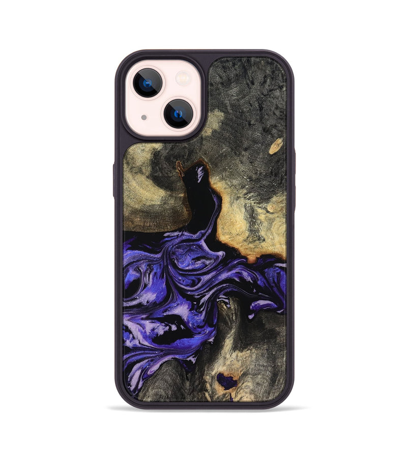 iPhone 14 Wood Phone Case - Santana (Purple, 819182)