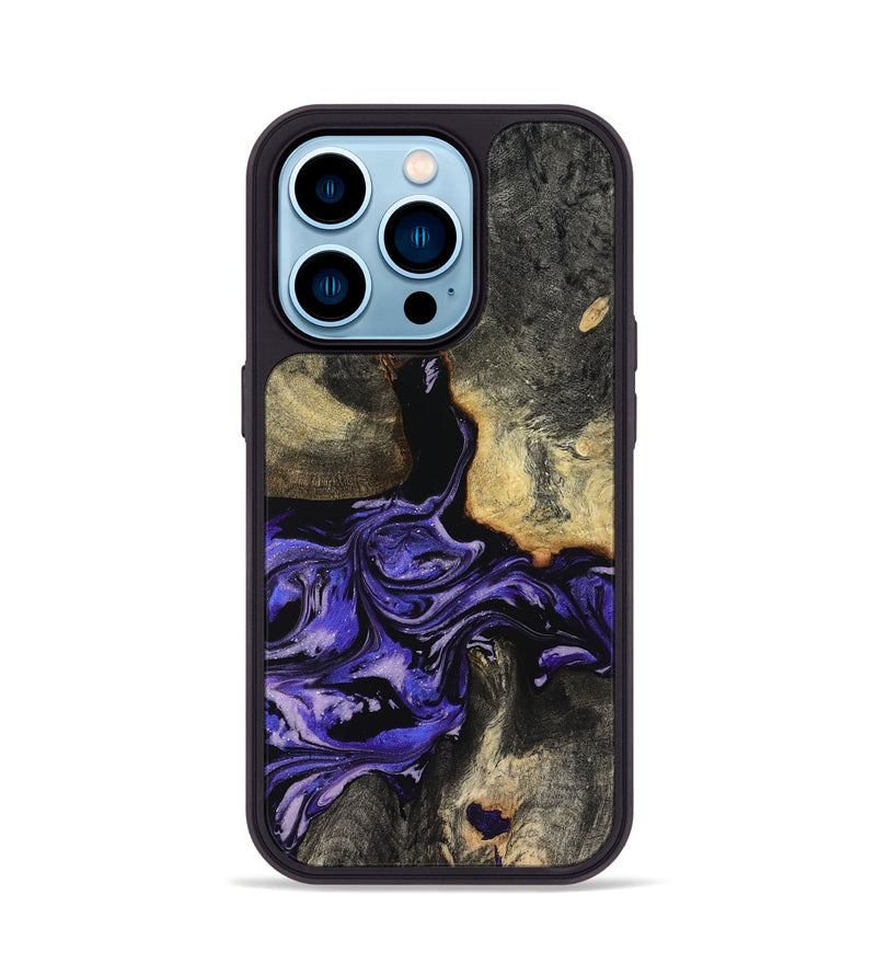 iPhone 14 Pro Wood Phone Case - Santana (Purple, 819182)