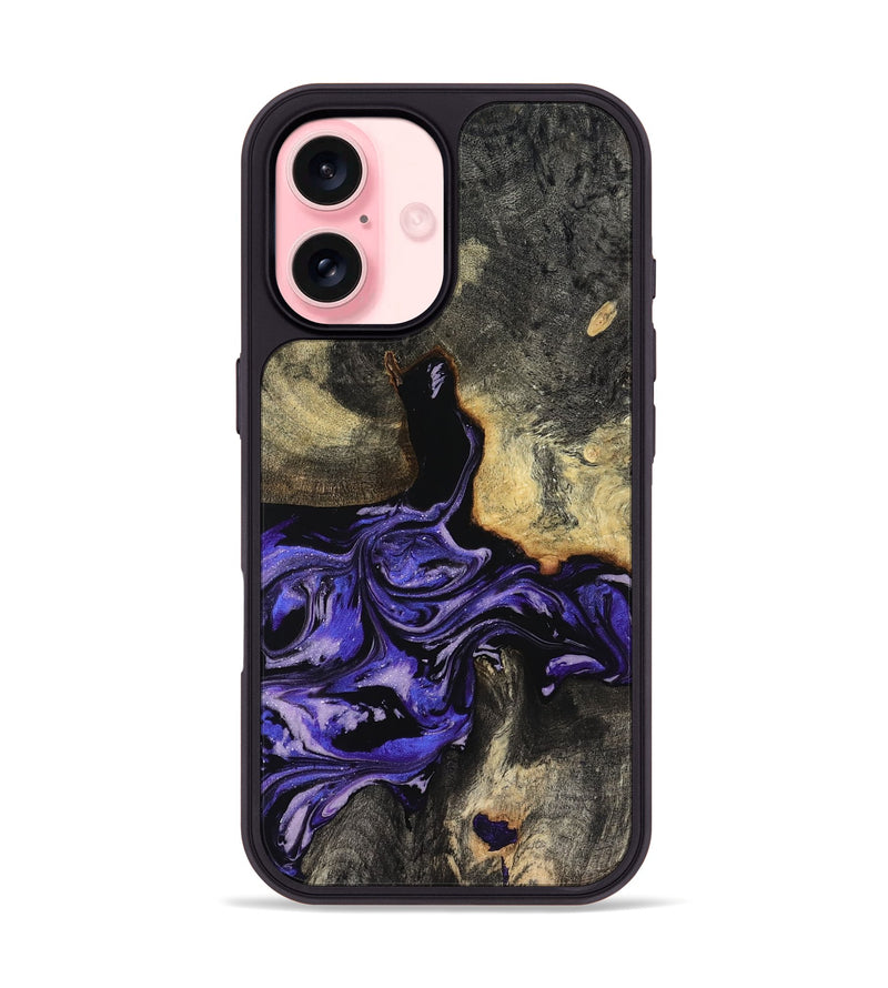 iPhone 16 Wood Phone Case - Santana (Purple, 819182)