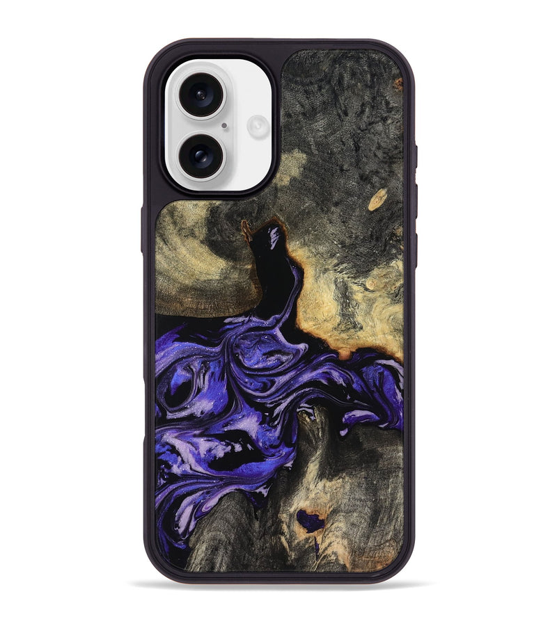 iPhone 16 Plus Wood Phone Case - Santana (Purple, 819182)