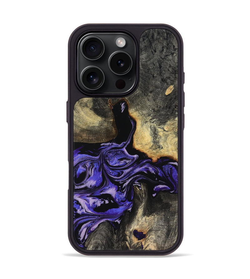 iPhone 16 Pro Wood Phone Case - Santana (Purple, 819182)