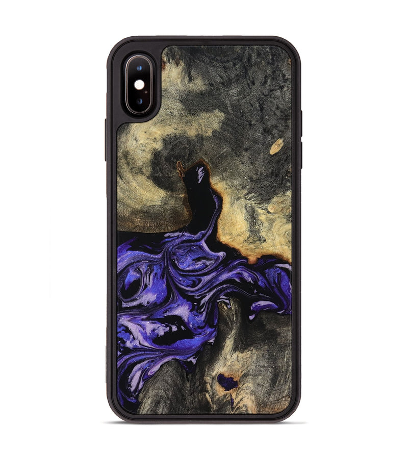 iPhone Xs Max Wood Phone Case - Santana (Purple, 819182)