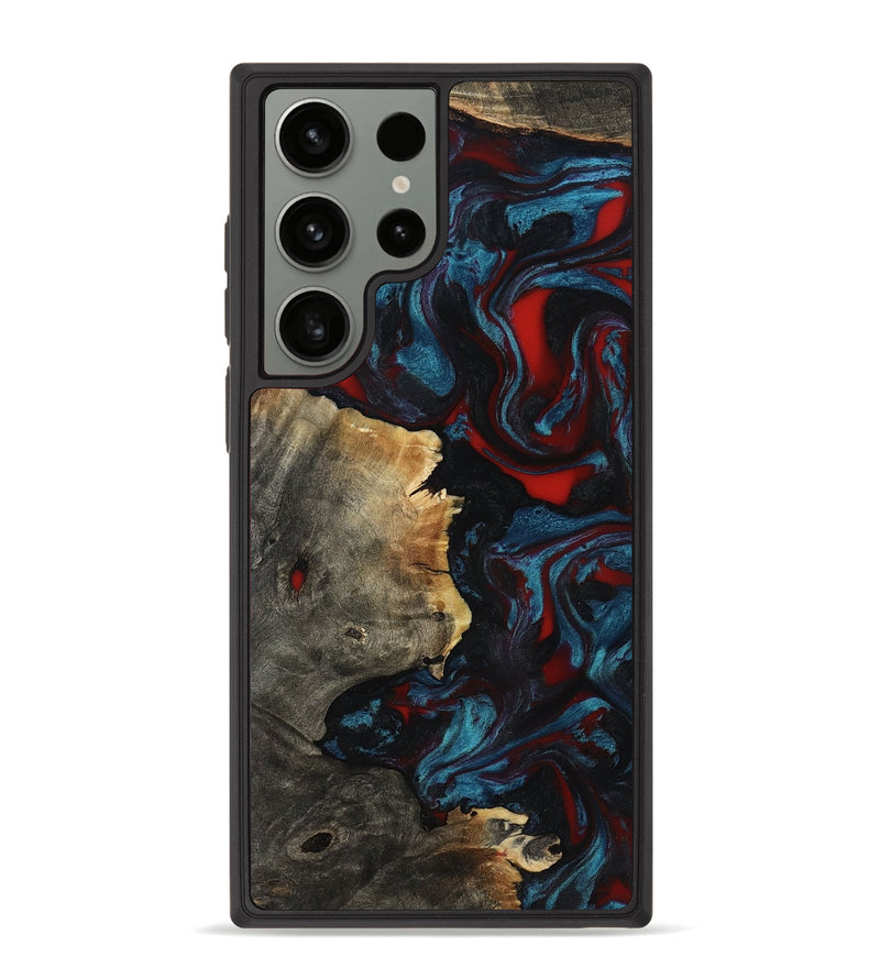 Galaxy S23 Ultra Wood Phone Case - Delmer (Red, 819183)
