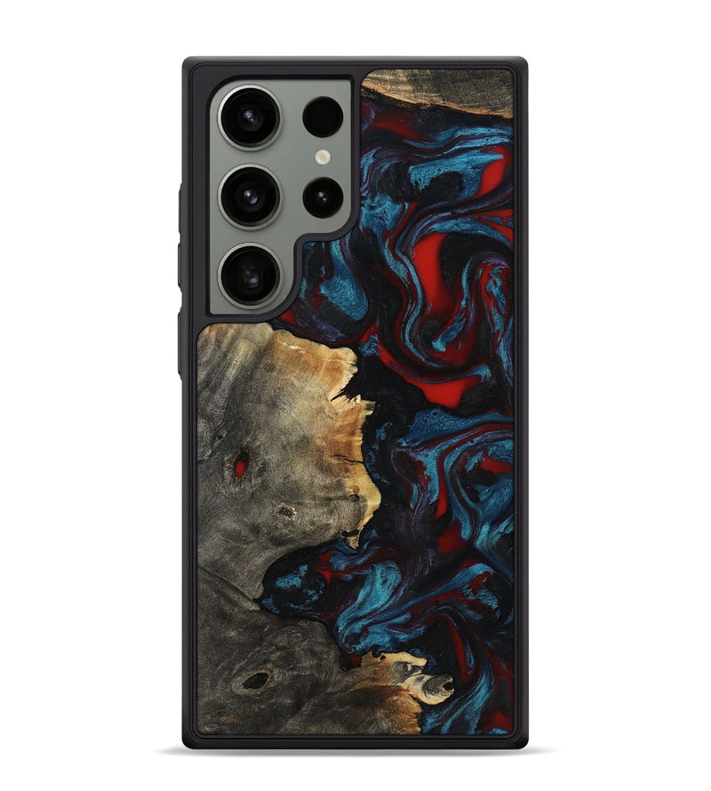 Galaxy S24 Ultra Wood Phone Case - Delmer (Red, 819183)