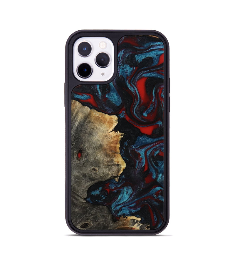 iPhone 11 Pro Wood Phone Case - Delmer (Red, 819183)