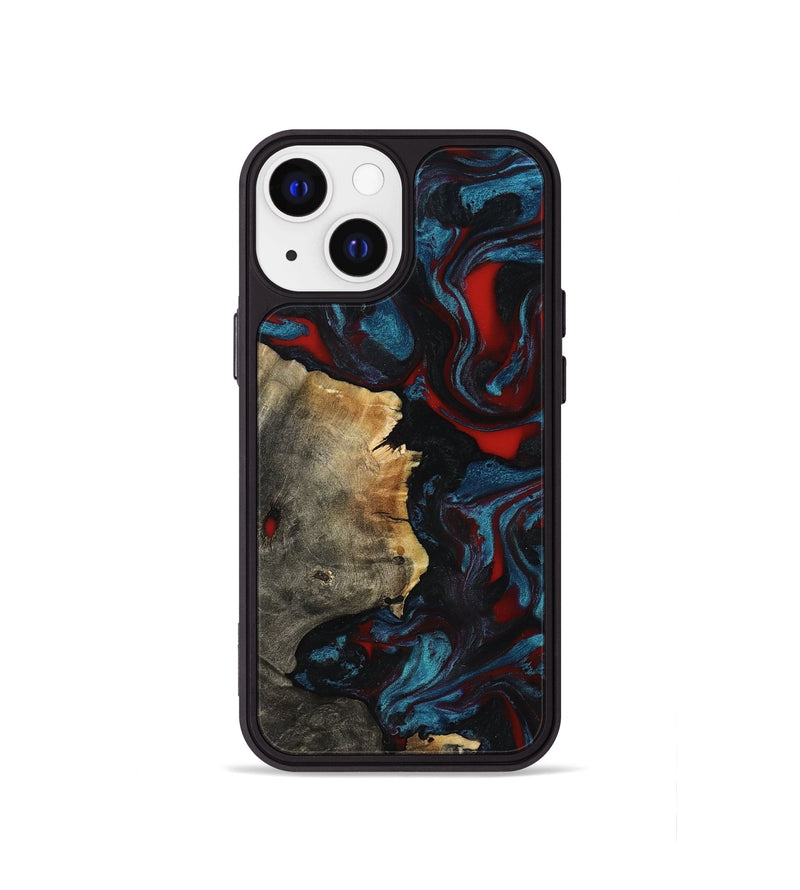 iPhone 13 mini Wood Phone Case - Delmer (Red, 819183)