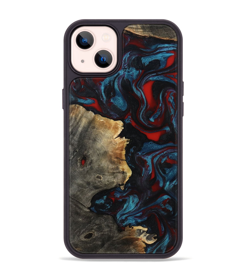 iPhone 14 Plus Wood Phone Case - Delmer (Red, 819183)