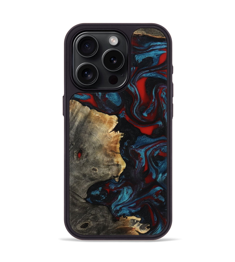 iPhone 15 Pro Wood Phone Case - Delmer (Red, 819183)