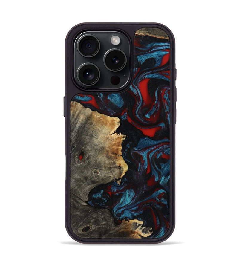iPhone 16 Pro Wood Phone Case - Delmer (Red, 819183)