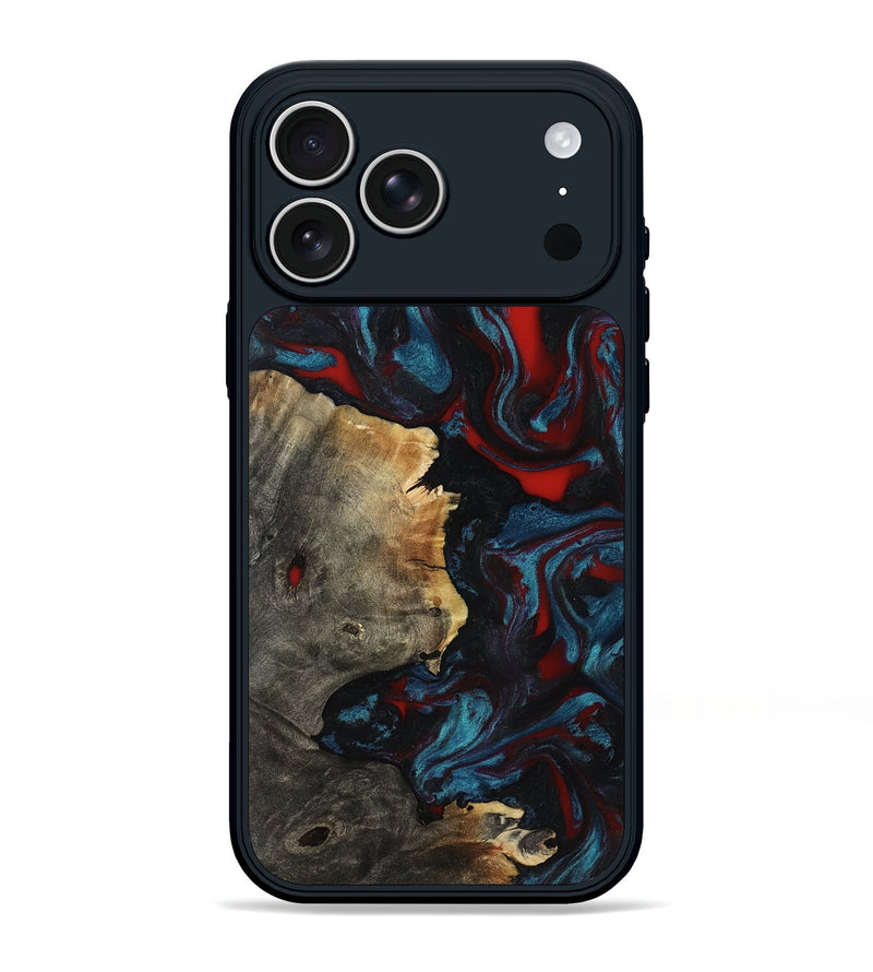 iPhone 17 Pro Max Wood Phone Case - Delmer (Red, 819183)