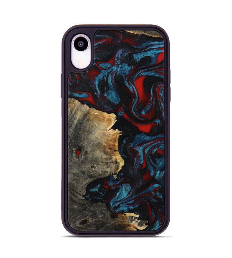 iPhone Xr Wood Phone Case - Delmer (Red, 819183)