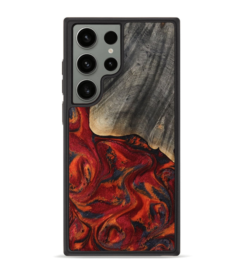 Galaxy S23 Ultra Wood Phone Case - Aila (Red, 819184)