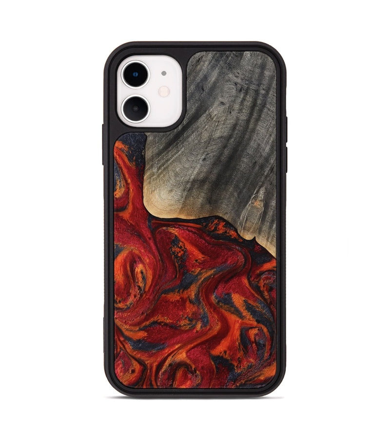 iPhone 11 Wood Phone Case - Aila (Red, 819184)