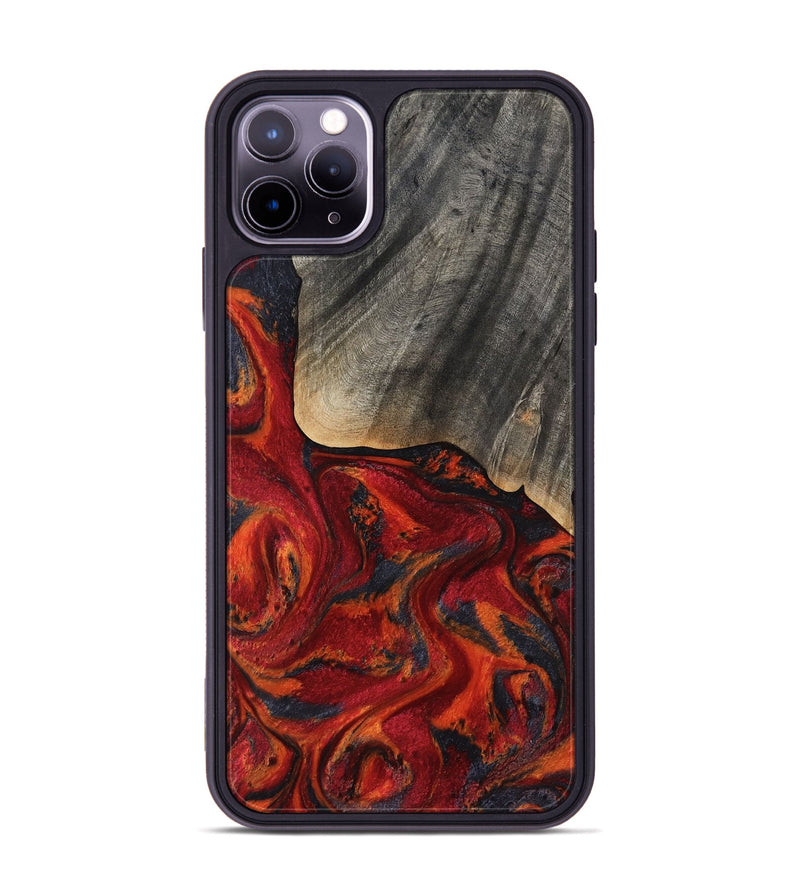 iPhone 11 Pro Max Wood Phone Case - Aila (Red, 819184)