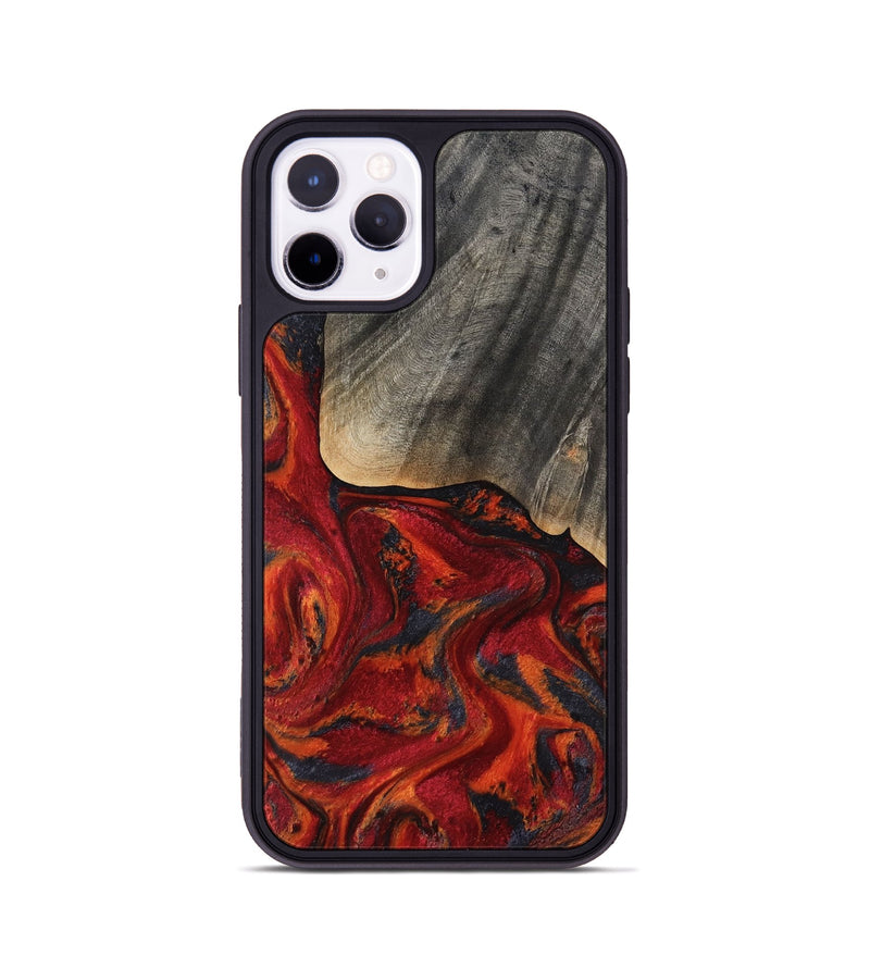 iPhone 11 Pro Wood Phone Case - Aila (Red, 819184)