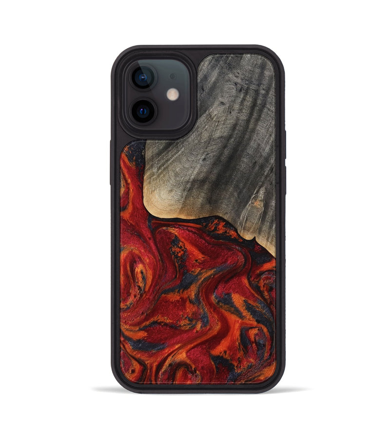 iPhone 12 Wood Phone Case - Aila (Red, 819184)