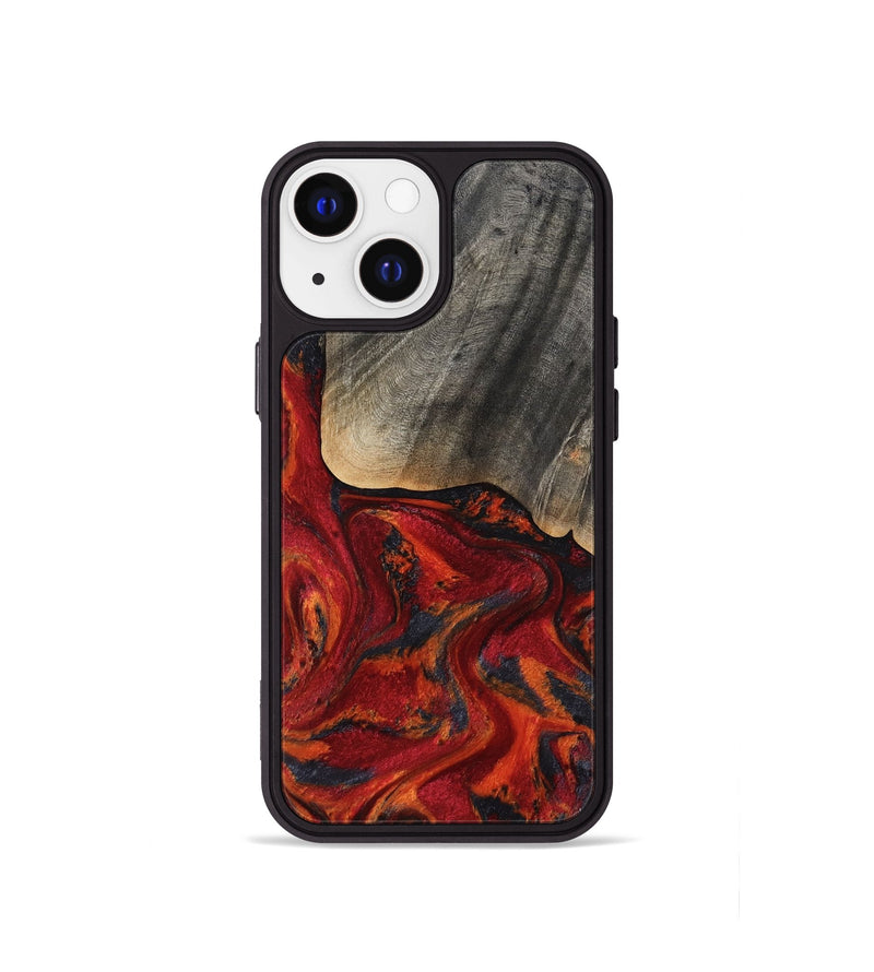 iPhone 13 mini Wood Phone Case - Aila (Red, 819184)