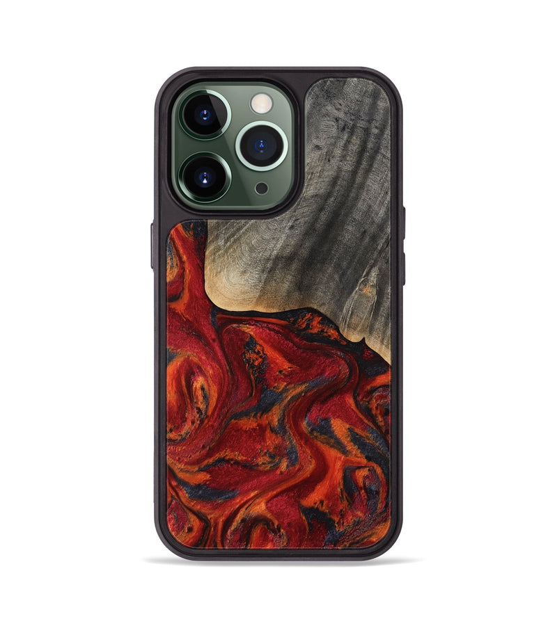 iPhone 13 Pro Wood Phone Case - Aila (Red, 819184)
